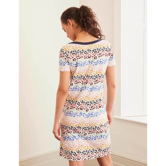 Boden Georgia Print Jersey Dress Size 8R - Picture 3 of 7